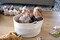 Little Hippo Baskets XXXL Large Cotton Rope 22&#x22;x22&#x22;x14&#x22; Storage Woven Blanket Living Room Toy Basket for Organizing, Kids Organizer